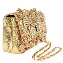 Load image into Gallery viewer, Mary Frances "Golden Idol" Crossbody Handbag