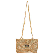 Load image into Gallery viewer, Mary Frances "Golden Idol" Crossbody Handbag