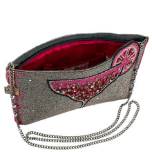 Load image into Gallery viewer, Mary Frances Pink Martini Crossbody Clutch Bag