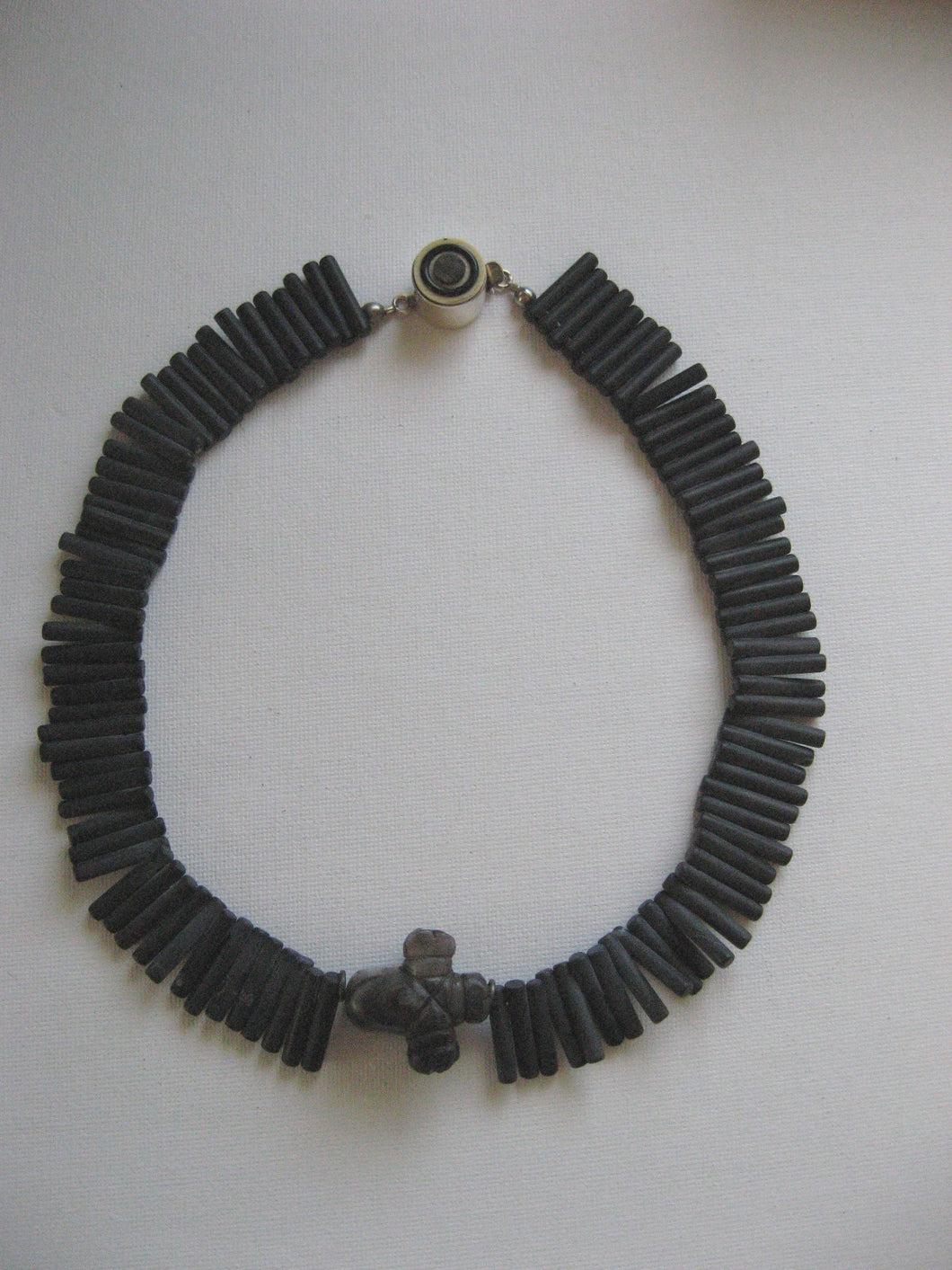 Onyx and African Charm Necklace