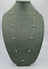 Load image into Gallery viewer, Designer Inspired 36&quot; Necklace with Pave Clover Insets

