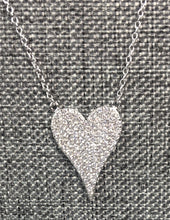 Load image into Gallery viewer, 18&quot; Sterling Silver Heart Necklace
