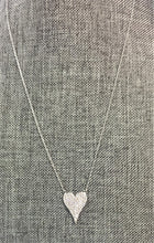 Load image into Gallery viewer, 18&quot; Sterling Silver Heart Necklace
