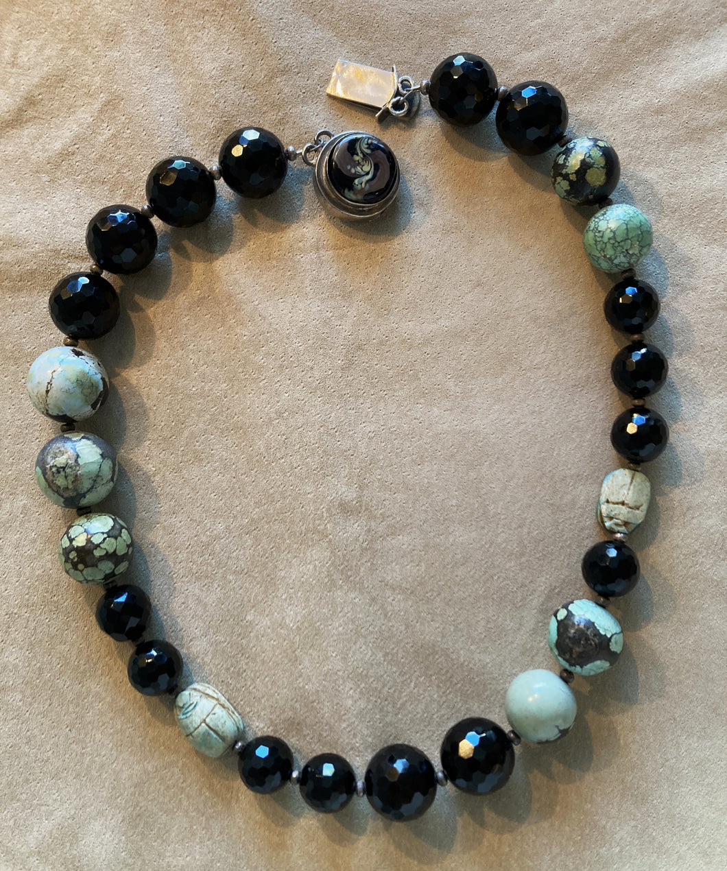 Onyx and Turquoise Necklace
