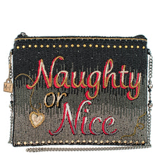 Load image into Gallery viewer, Mary Frances Naughty or Nice Crossbody Clutch
