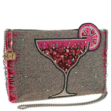 Load image into Gallery viewer, Mary Frances Pink Martini Crossbody Clutch Bag
