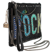 Load image into Gallery viewer, Mary Frances You Rock Crossbody Clutch
