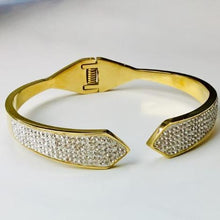 Load image into Gallery viewer, Gold Open Bangle Bracelet
