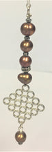 Load image into Gallery viewer, Freshwater Chocolate Pearl Drop Earrings
